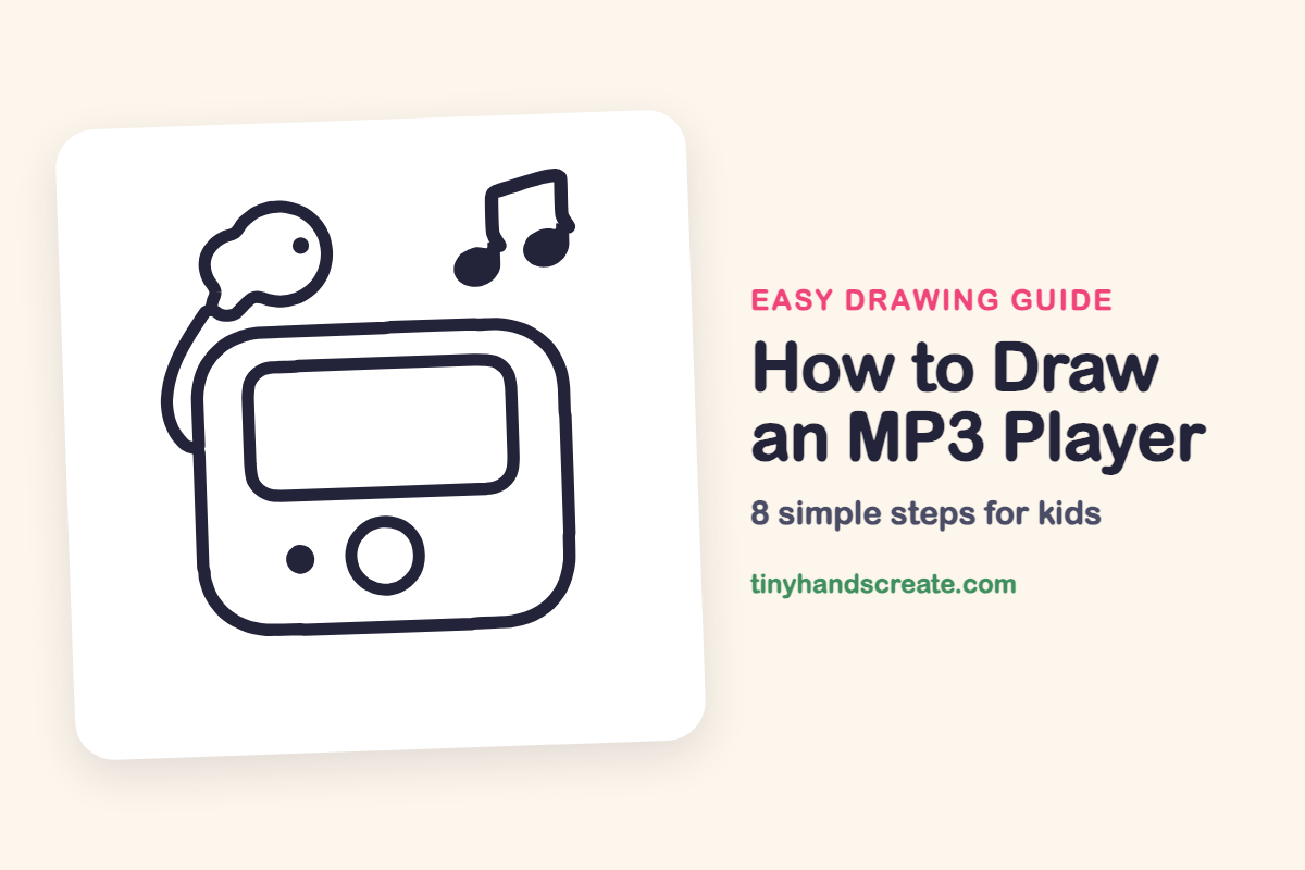 How to Draw an MP3 Player: easy drawing guide for kids