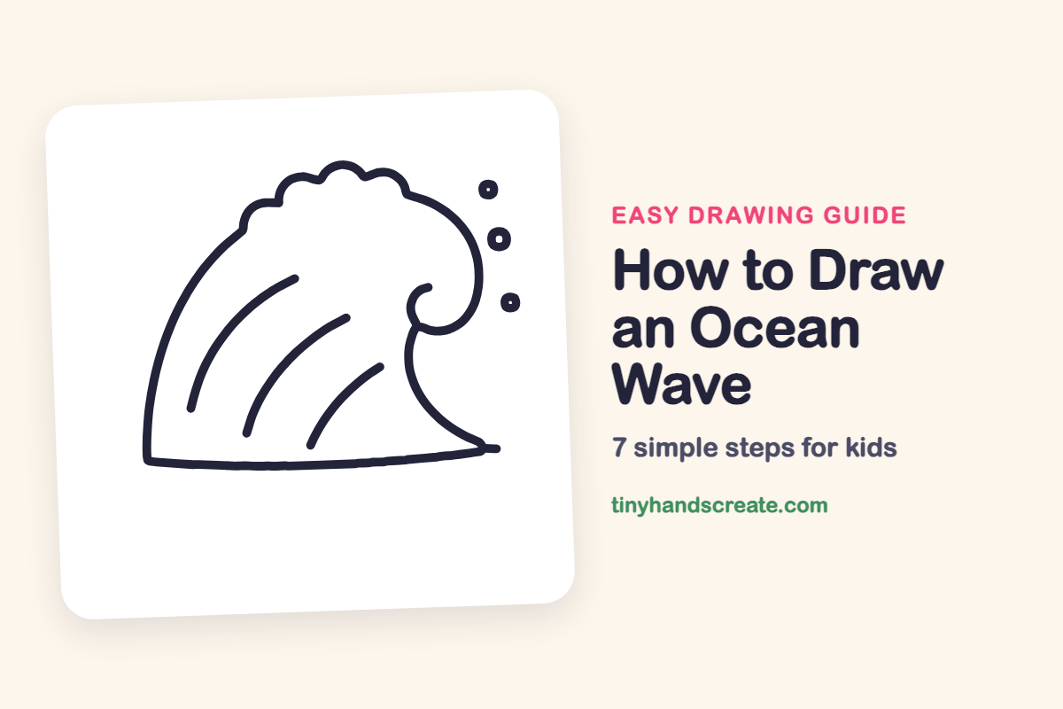 How to Draw an Ocean Wave: easy drawing guide for kids