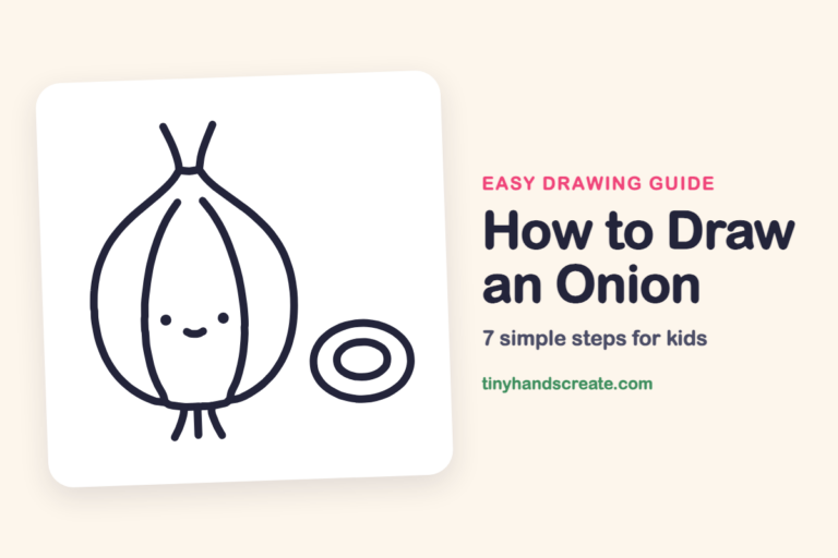 How to Draw an Onion: easy drawing guide for kids