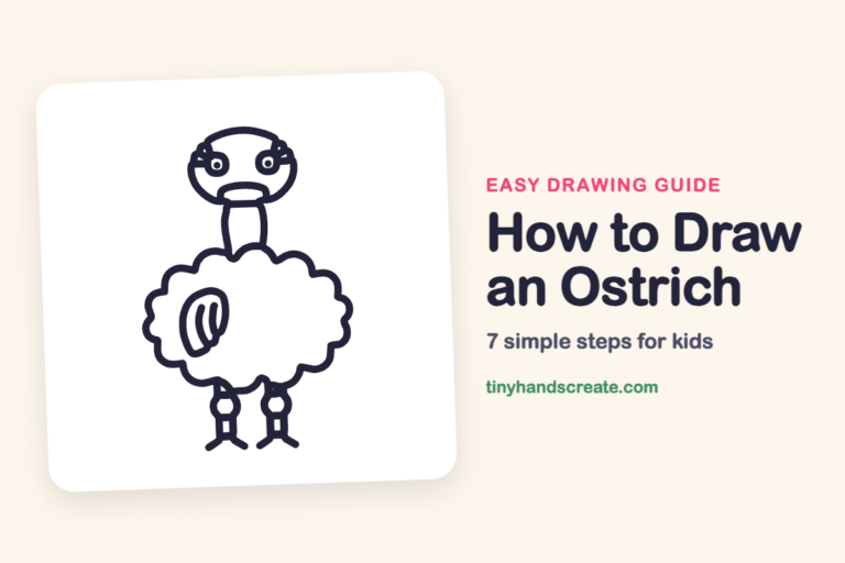 How to Draw an Ostrich step by step