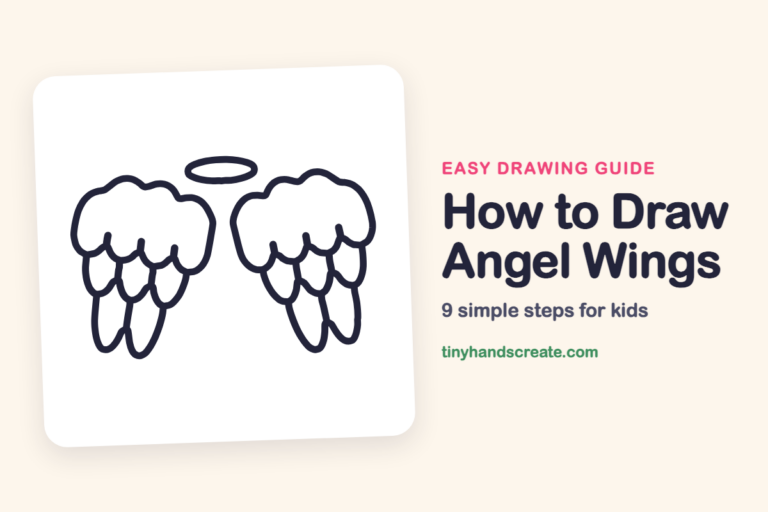How to Draw Angel Wings: easy drawing guide for kids