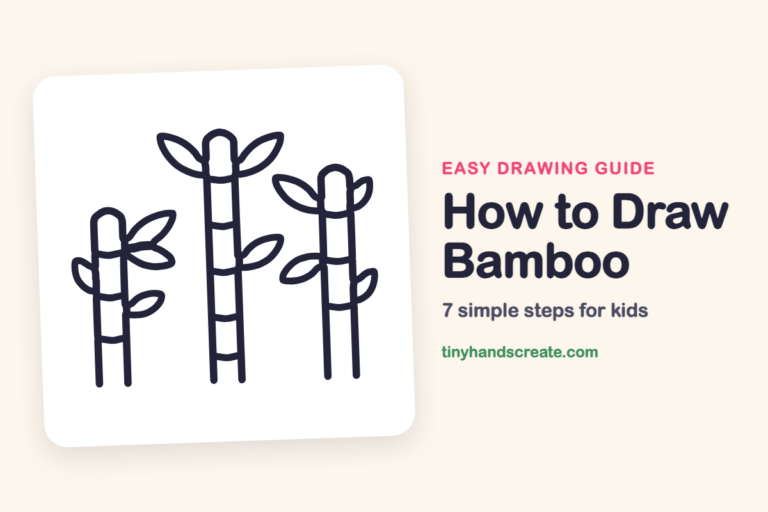 How to Draw Bamboo: easy drawing guide for kids