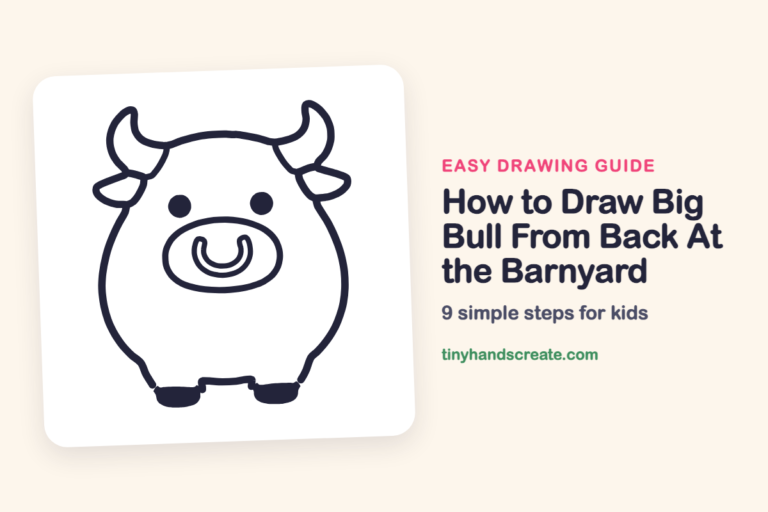 How to Draw Big Bull From Back At the Barnyard