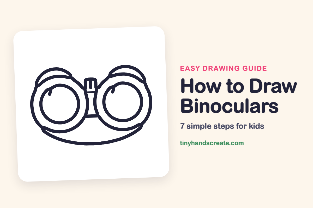 How to Draw Binoculars: easy drawing guide for kids