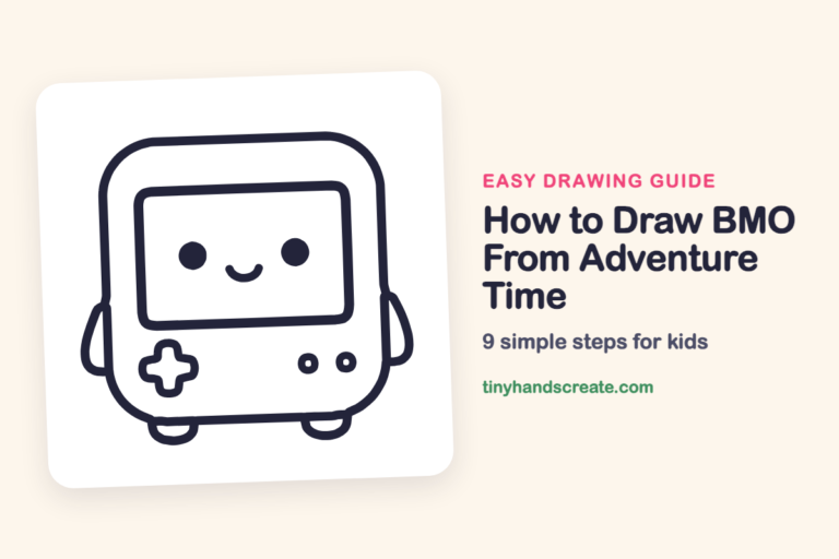 How to Draw BMO From Adventure Time: easy drawing guide for kids