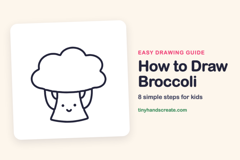 How to Draw Broccoli step by step