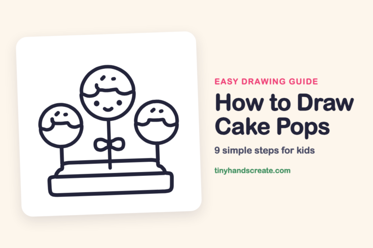 How to Draw Cake Pops: easy drawing guide for kids