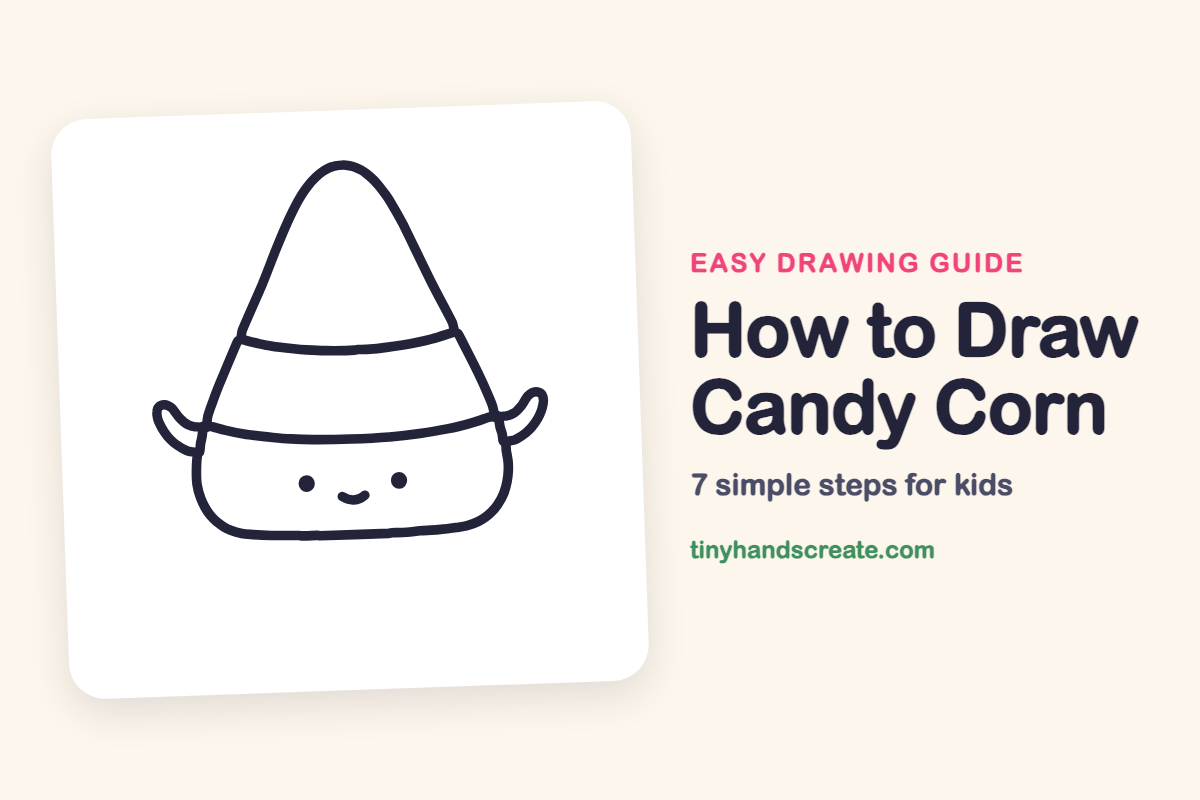 How to Draw Candy Corn: easy drawing guide for kids