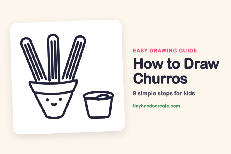 How to Draw Churros: easy drawing guide for kids