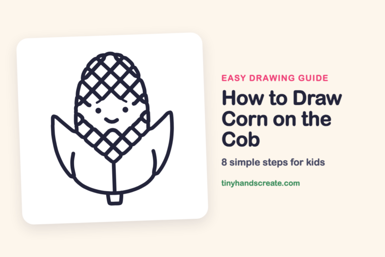 How to Draw Corn on the Cob step by step