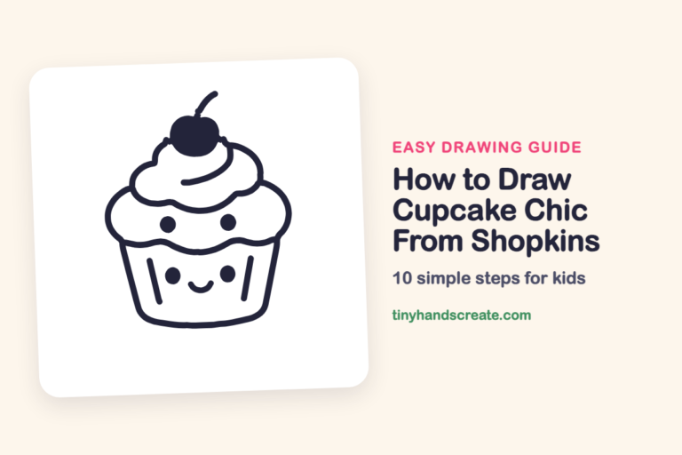 How to Draw Cupcake Chic From Shopkins step by step