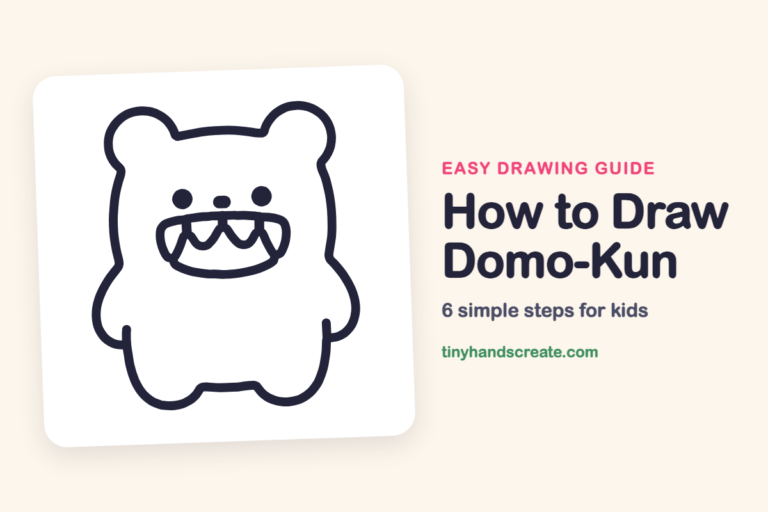 How to Draw Domo-Kun: easy drawing guide for kids