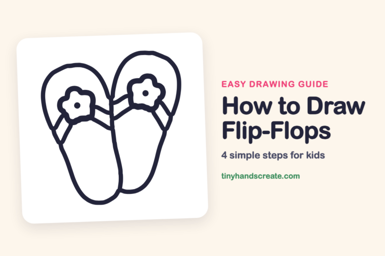 How to Draw Flip-Flops: easy drawing guide for kids