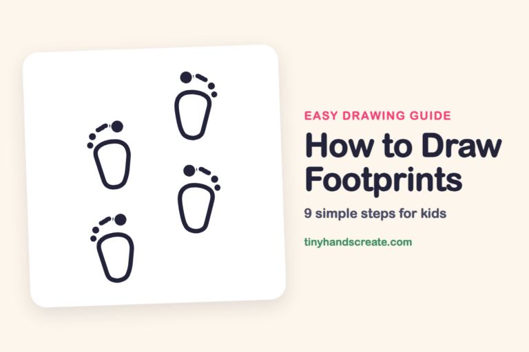 How to Draw Footprints: easy drawing guide for kids
