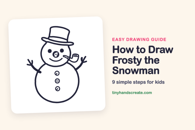 How to Draw Frosty the Snowman: easy drawing guide for kids