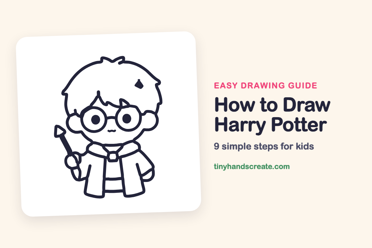 How to Draw Harry Potter: easy drawing guide for kids