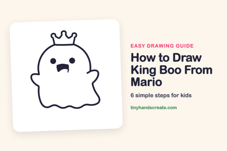 How to Draw King Boo From Mario