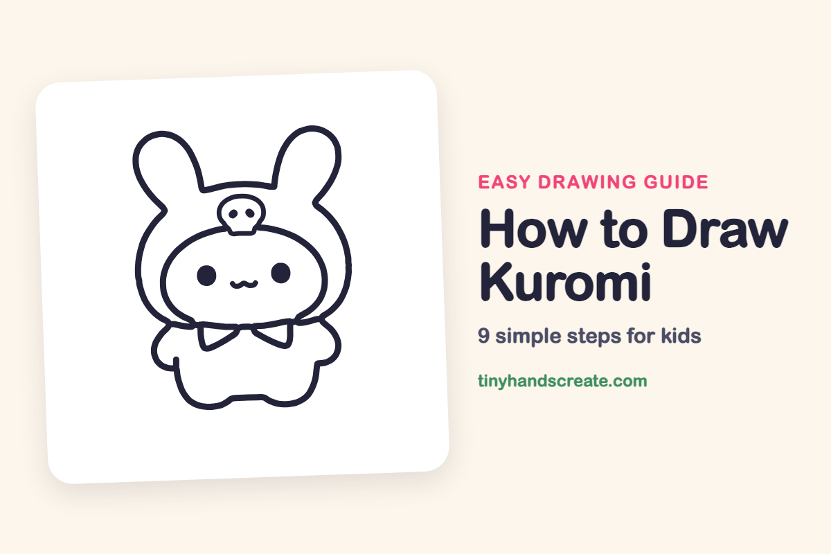 How to Draw Kuromi: easy drawing guide for kids