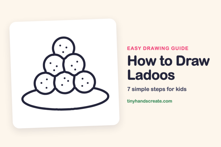How to Draw Ladoos: easy drawing guide for kids