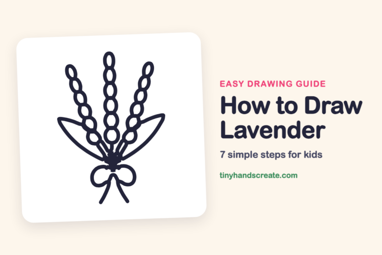 How to Draw Lavender: easy drawing guide for kids