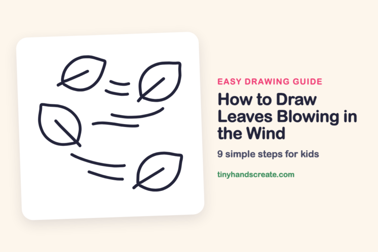 How to Draw Leaves Blowing in the Wind step by step
