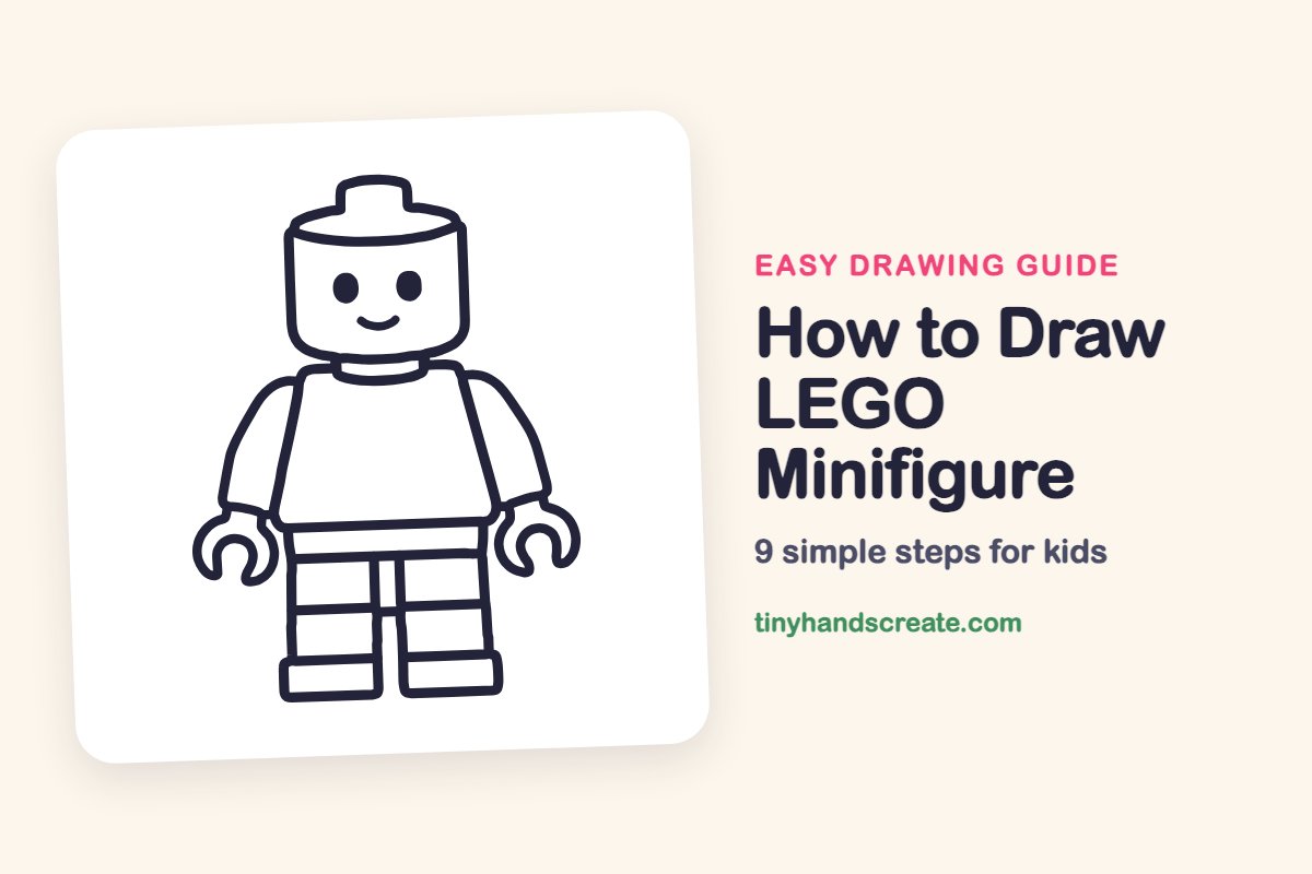 How to Draw LEGO Minifigure: easy drawing guide for kids