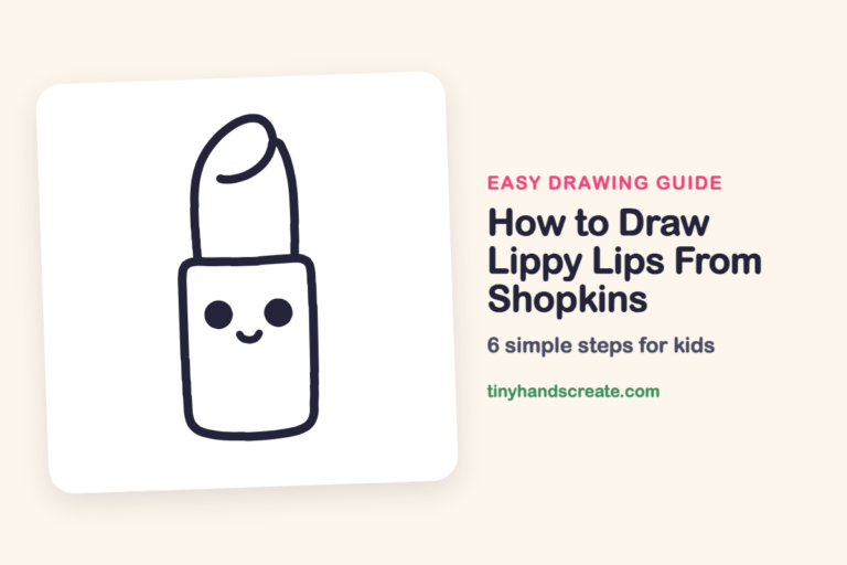 How to Draw Lippy Lips From Shopkins: easy drawing guide for kids