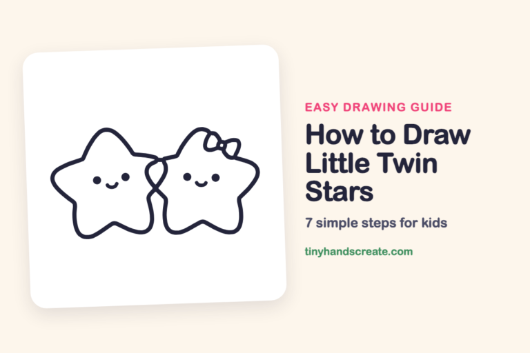 How to Draw Little Twin Stars: easy drawing guide for kids