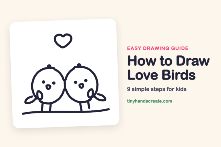 How to Draw Love Birds step by step