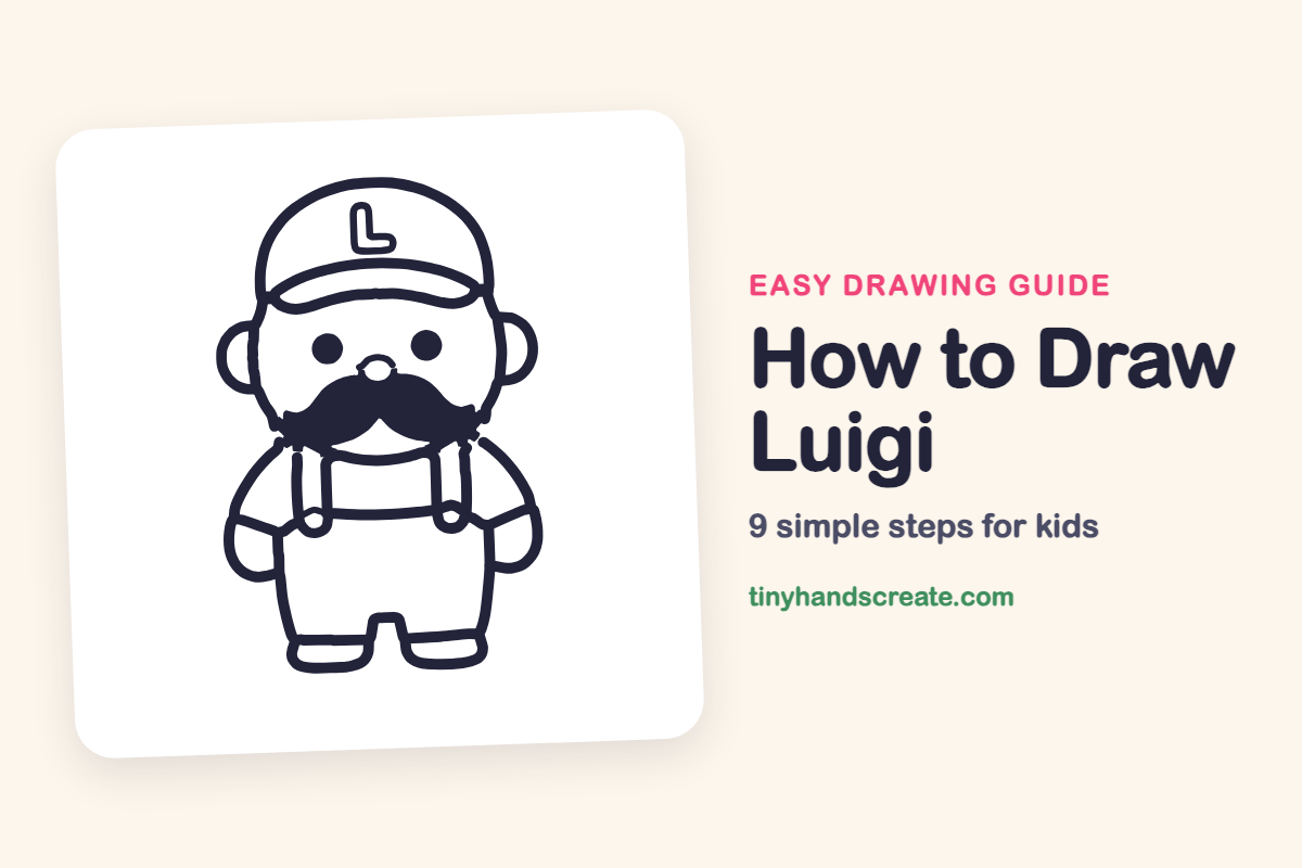 How to Draw Luigi: easy drawing guide for kids