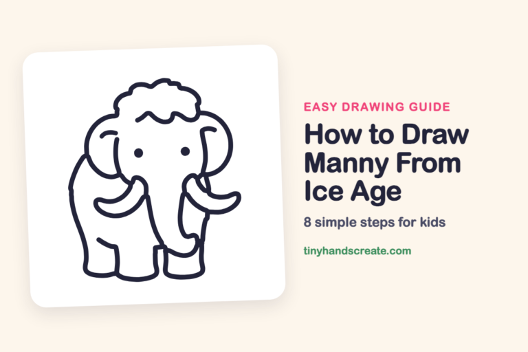 How to Draw Manny From Ice Age