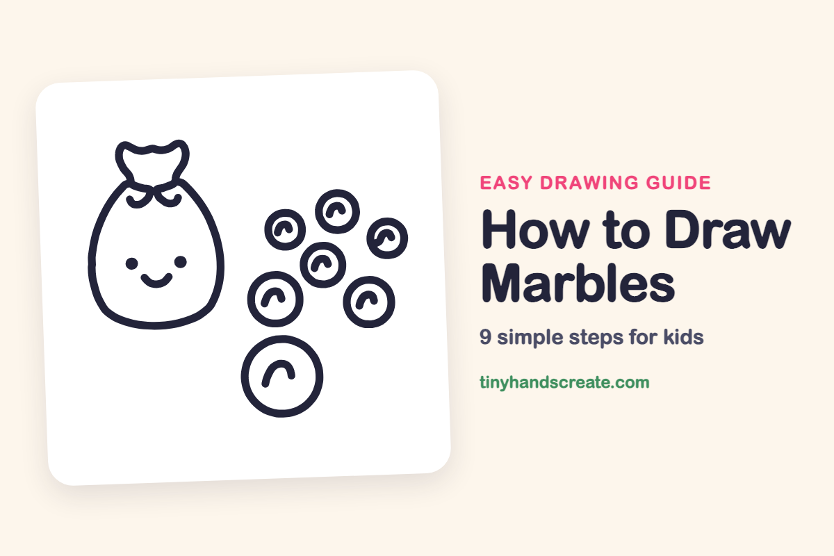 How to Draw Marbles: easy drawing guide for kids
