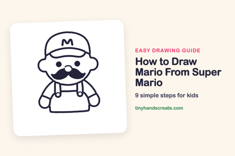 How to Draw Mario From Super Mario: easy drawing guide for kids