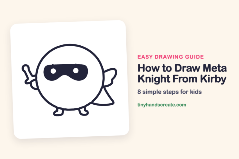 How to Draw Meta Knight From Kirby