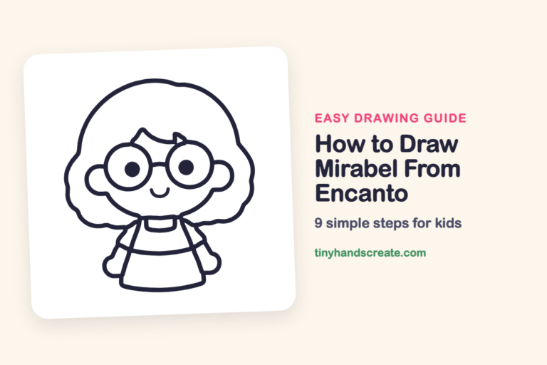 How to Draw Mirabel From Encanto: easy drawing guide for kids