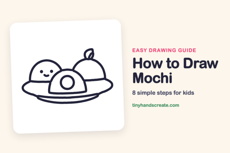 How to Draw Mochi: easy drawing guide for kids