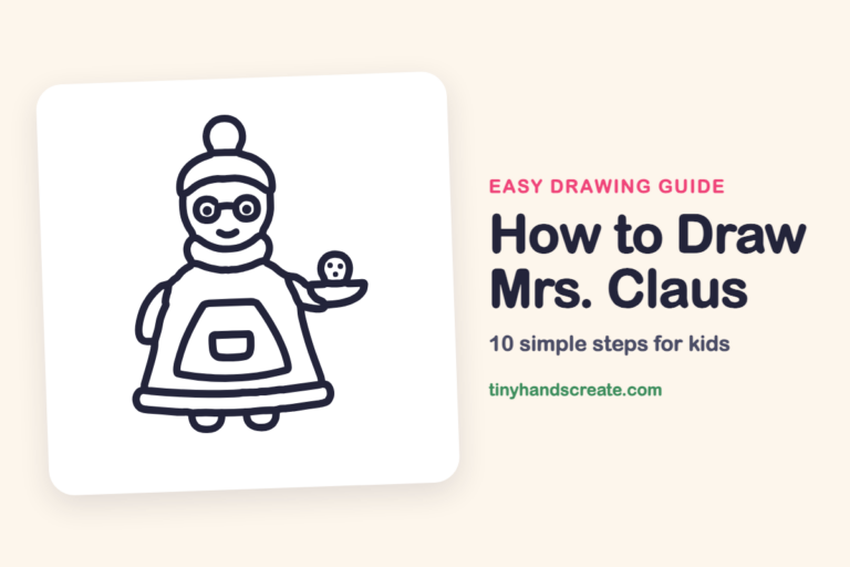 How to Draw Mrs. Claus: easy drawing guide for kids