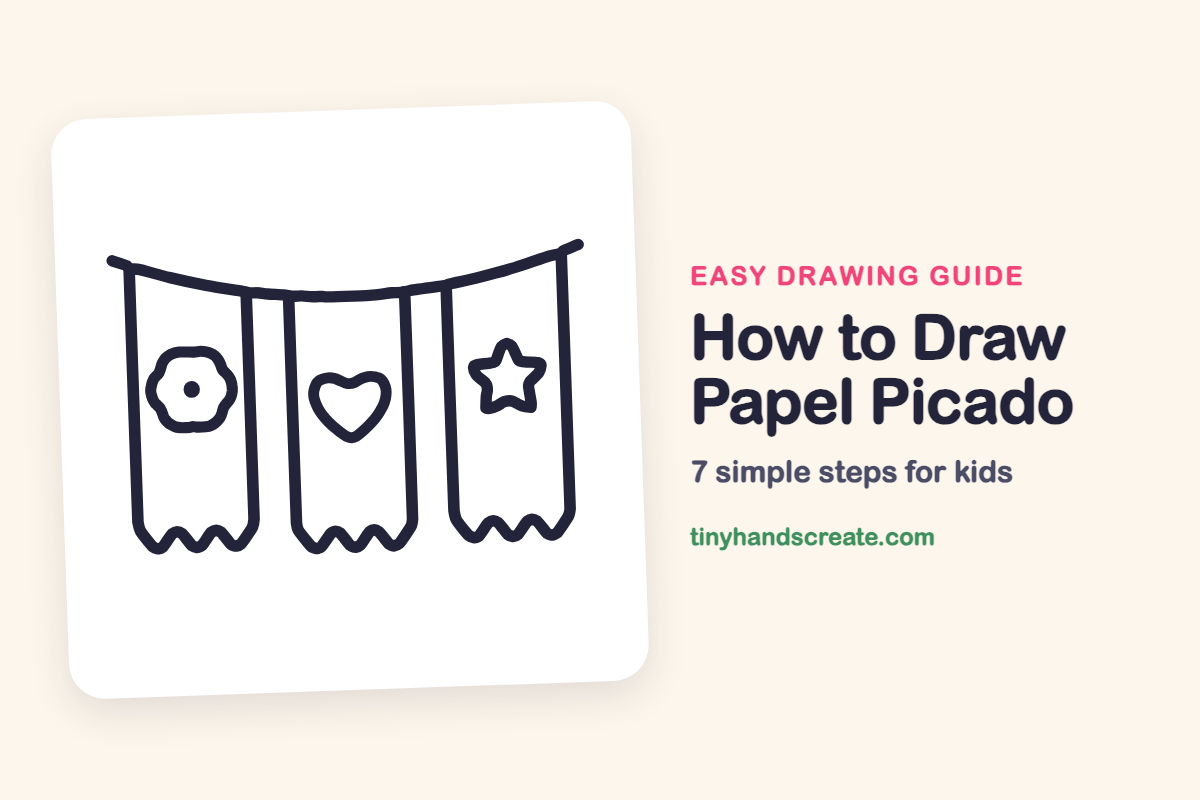 How to Draw Papel Picado: easy drawing guide for kids