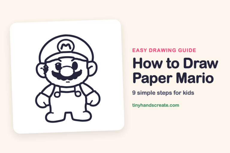 How to Draw Paper Mario: easy drawing guide for kids