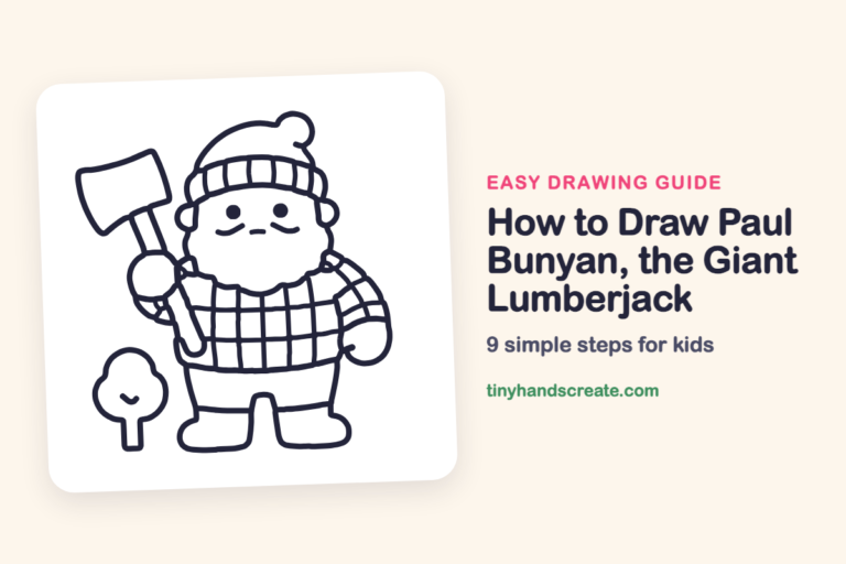 How to Draw Paul Bunyan, the Giant Lumberjack step by step