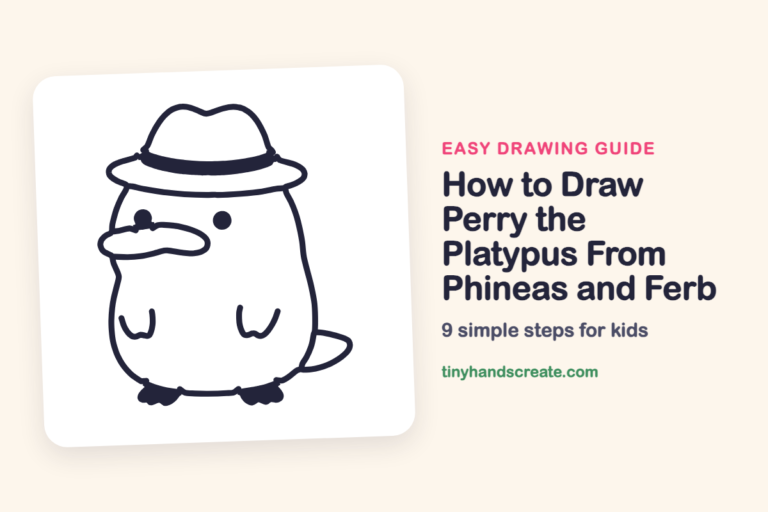 How to Draw Perry the Platypus From Phineas and Ferb: easy drawing guide for kids