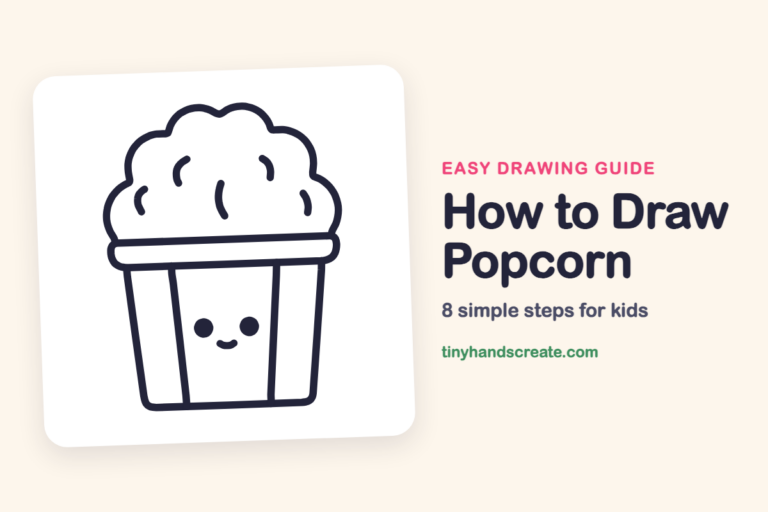 How to Draw Popcorn step by step