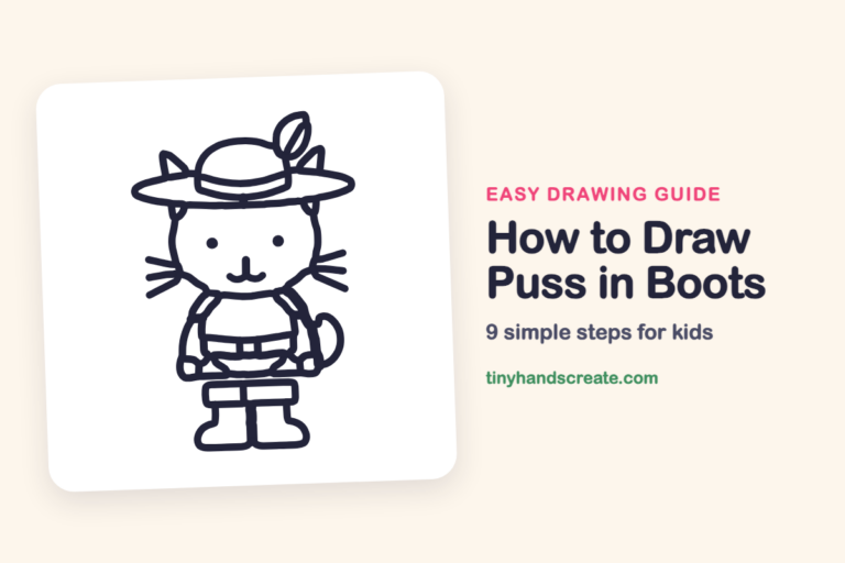 How to Draw Puss in Boots: easy drawing guide for kids