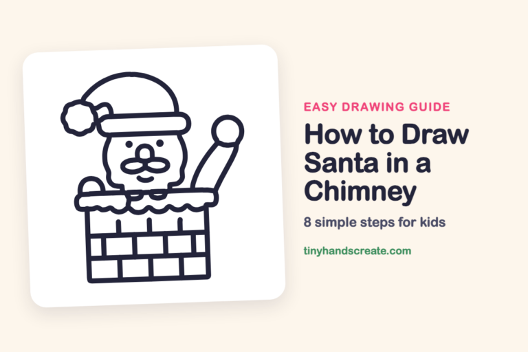 How to Draw Santa in a Chimney