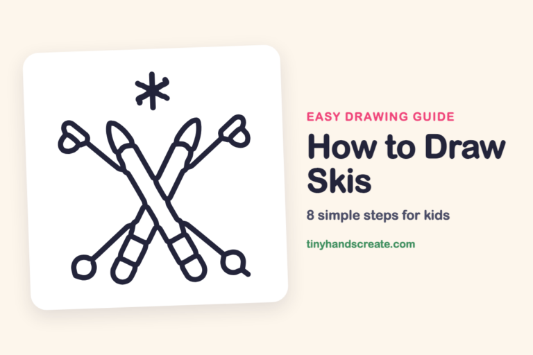 How to Draw Skis step by step