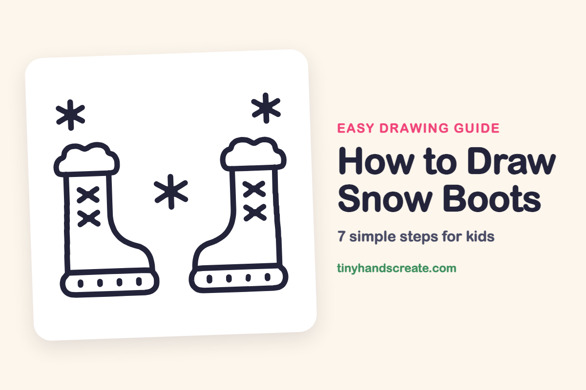How to Draw Snow Boots: easy drawing guide for kids