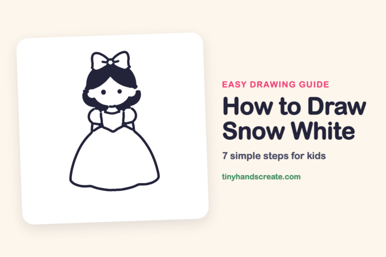 How to Draw Snow White: easy drawing guide for kids
