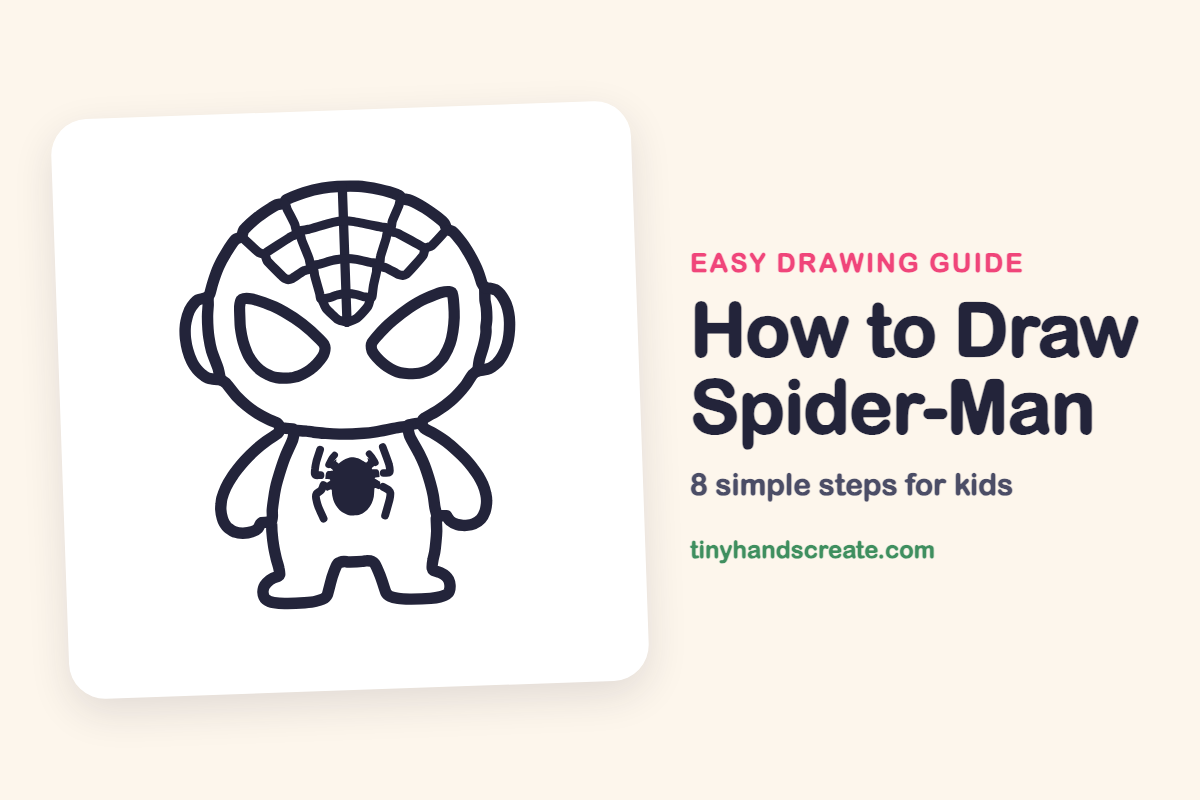 How to Draw Spider-Man: easy drawing guide for kids
