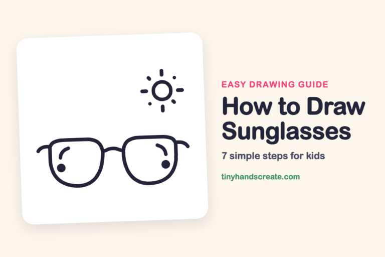 How to Draw Sunglasses: easy drawing guide for kids
