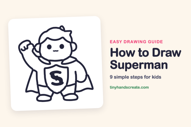 How to Draw Superman: easy drawing guide for kids